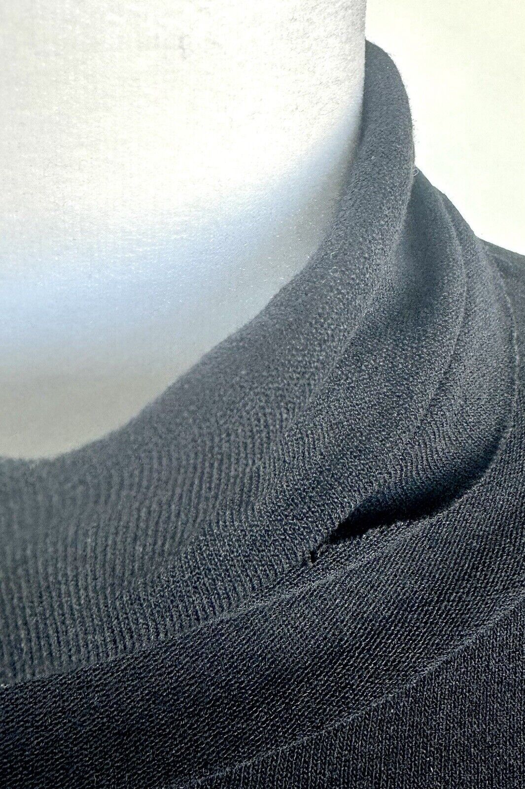 Black Stretch Turtleneck Impeccable Pig Size Small Retails $54