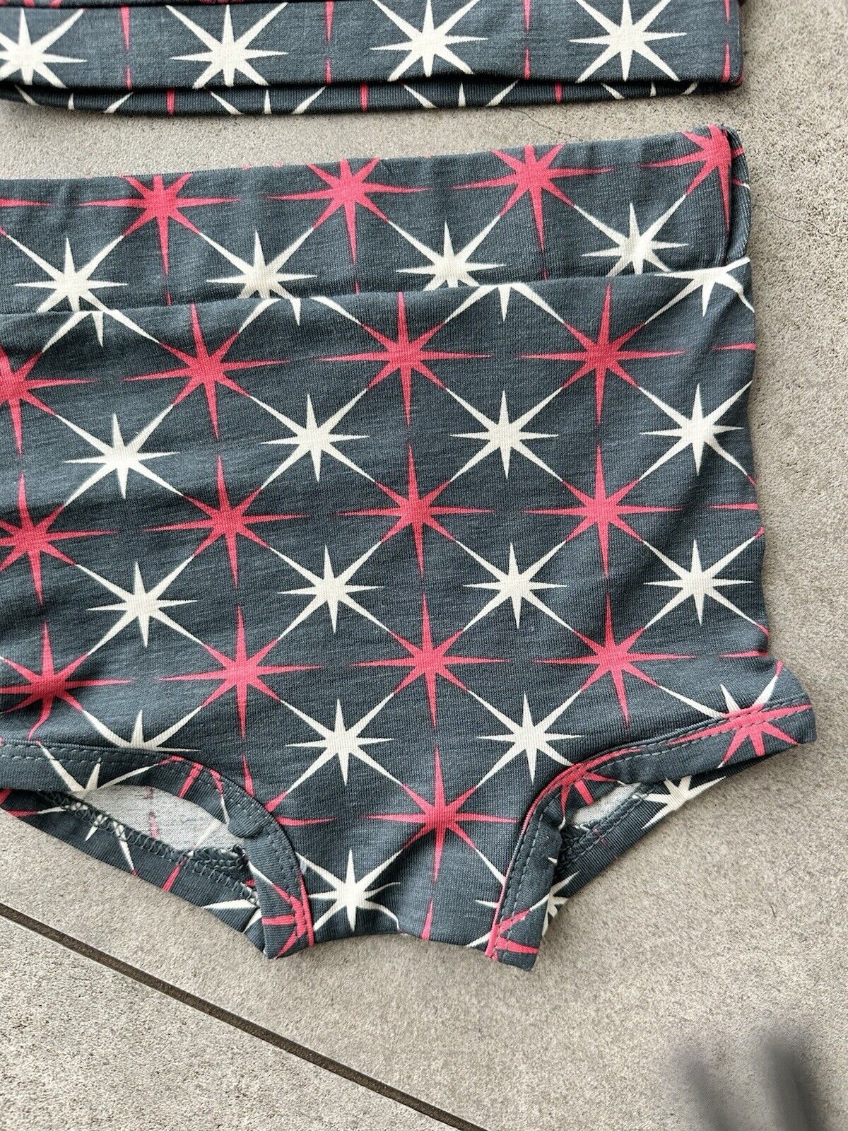 Kate Quinn Retro 2pc Sunsuit Stars Bamboo Fabric $32 NWT
