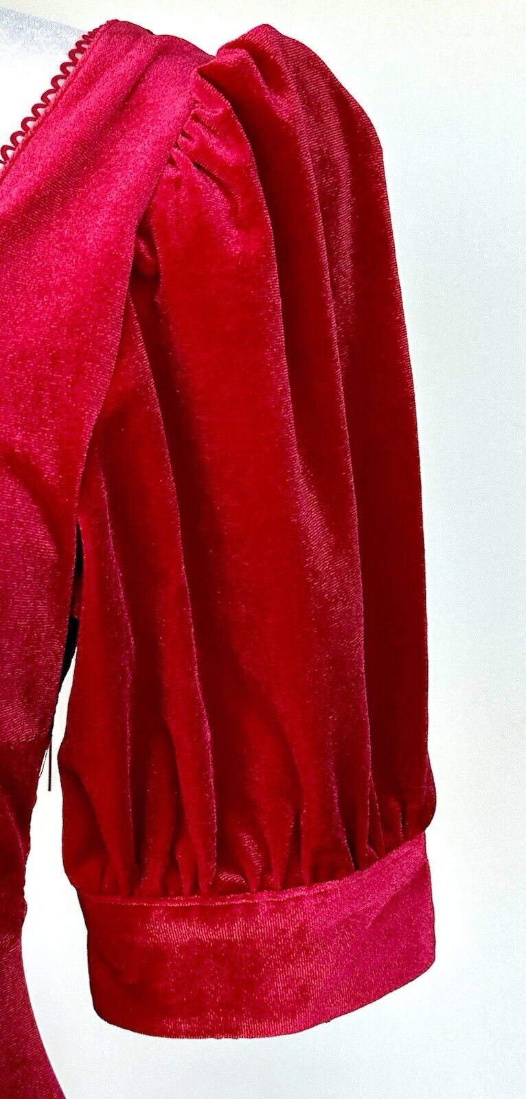Rachel Parcell Velvet Midi Dress Ruffle Hem XS Retail $188 NWT