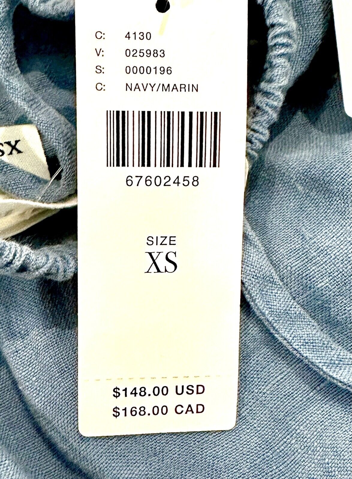 Anthropologie Cloth And Stone Blue Linen Dress Retail $148 Price $65 XS