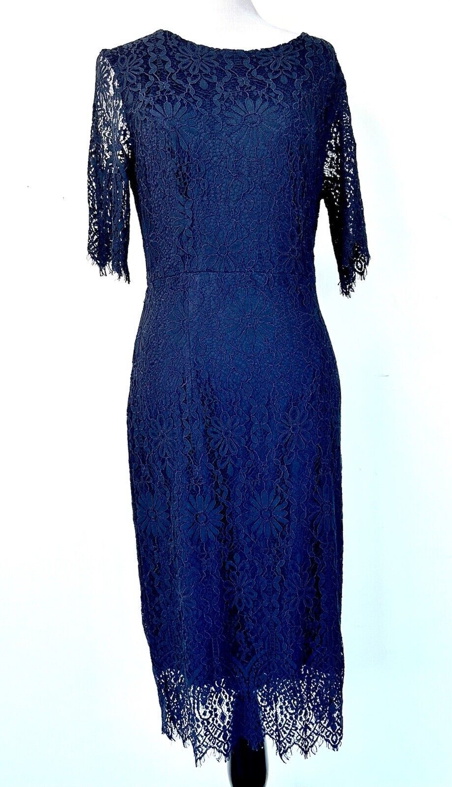 Merokeety Blue Lace Sheath Dress. Retails $69.99 Size S