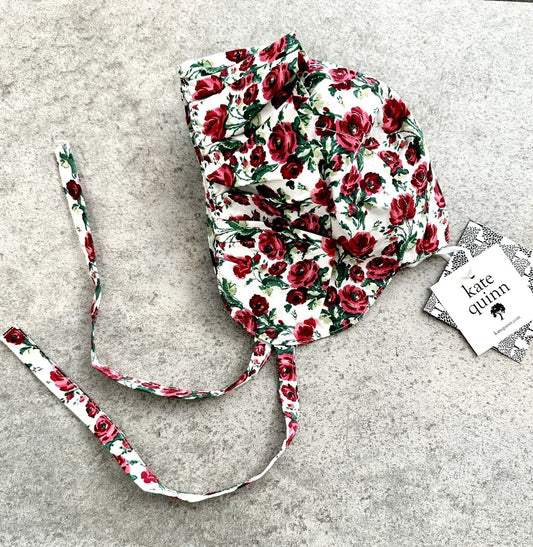 Kate Quinn Ruffle Bonnet Rose Design. Price $16 0-3 M