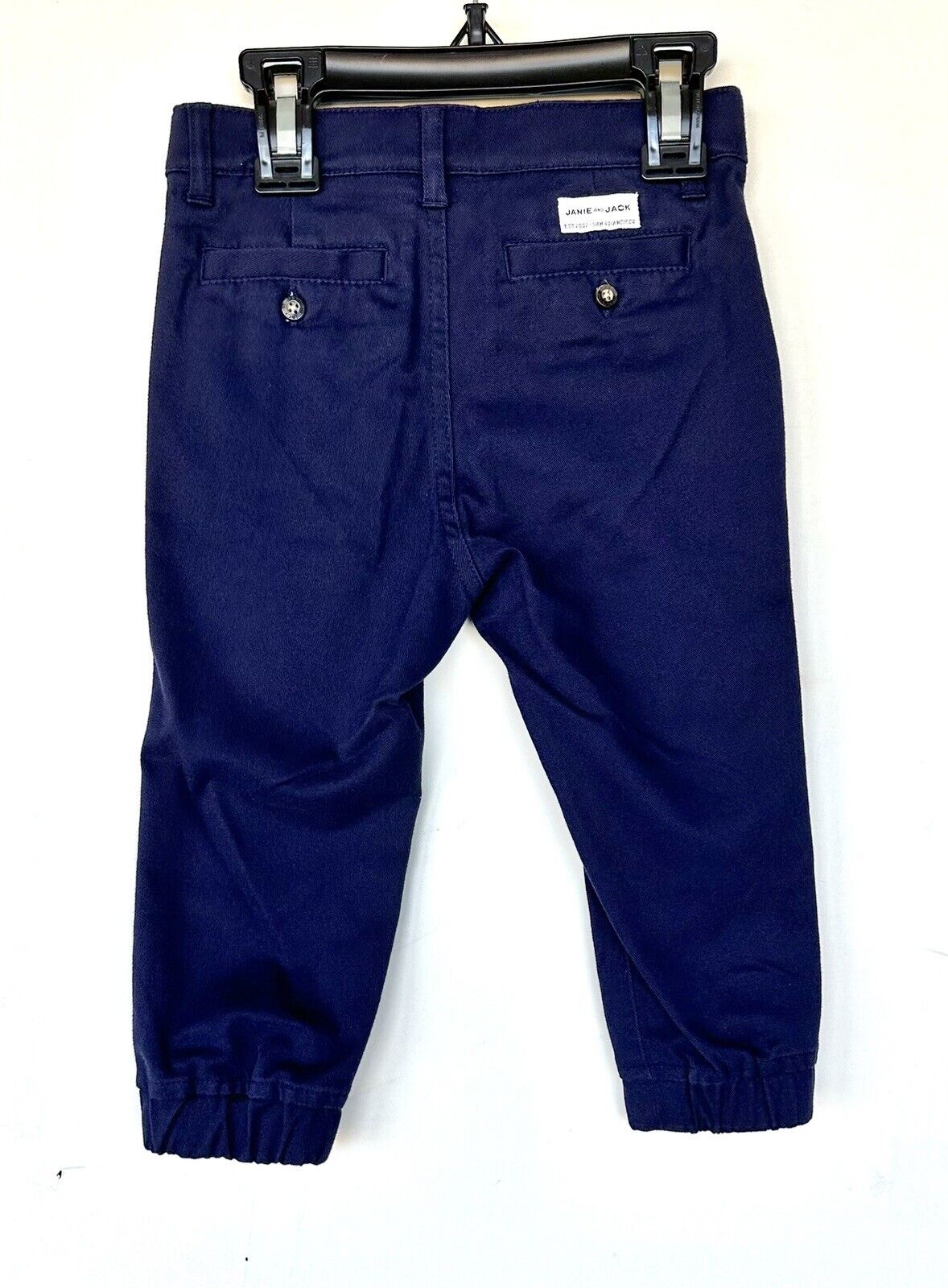 Janie & Jack Navy Blue Elasticated Cuff Chino Pant 18-24 M Retail $44 Price $25