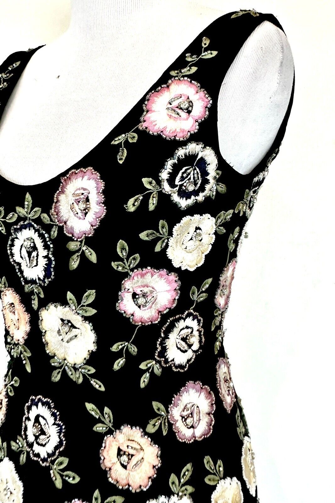 Needle & Thread 2 Beaded Embroidered Floral Mini Sheath Dress  Retail $529
