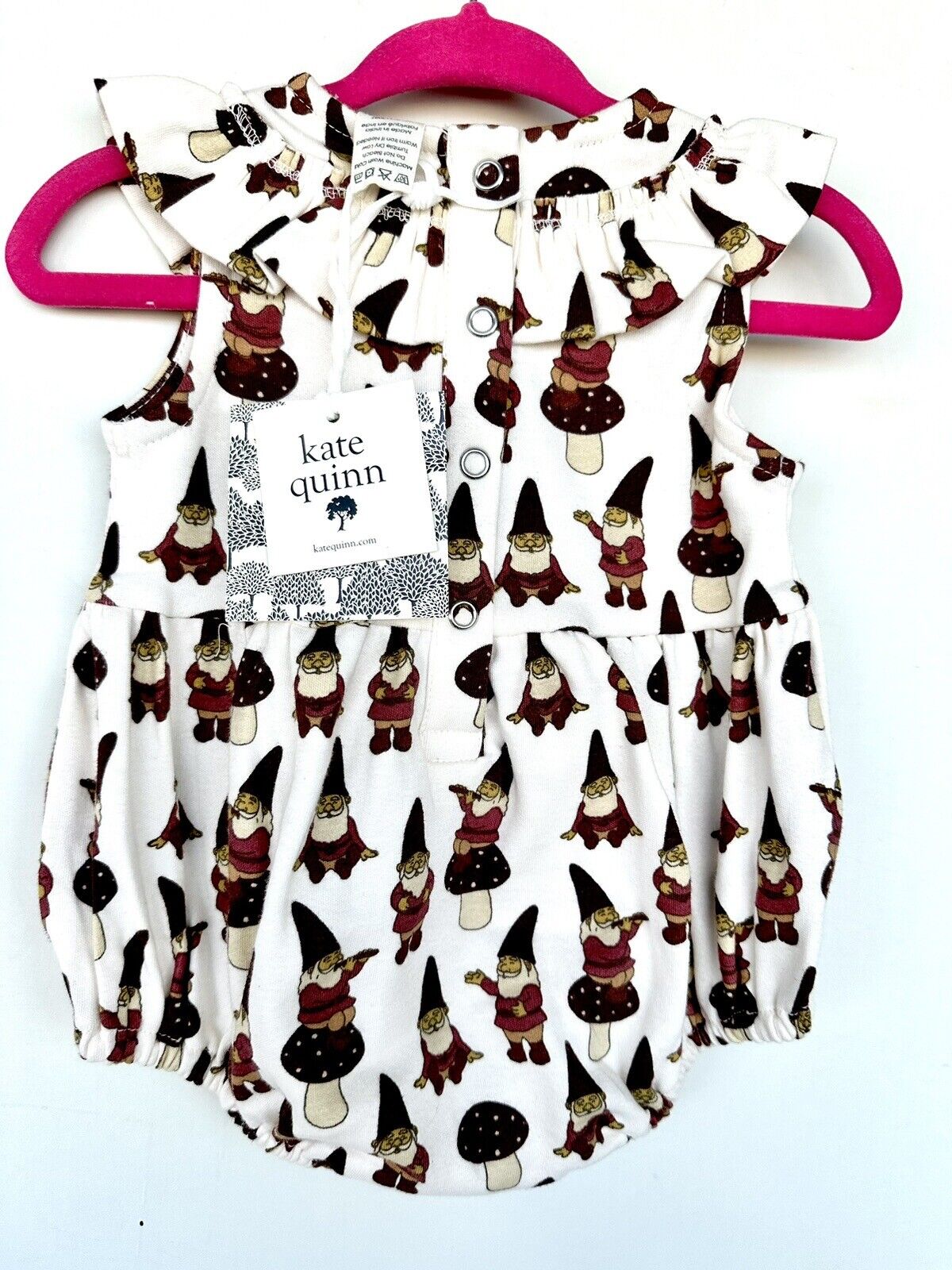 Kate Quinn Sleeveless Circle Ruffle Bubble Gnomes Retail $38 12-18 M