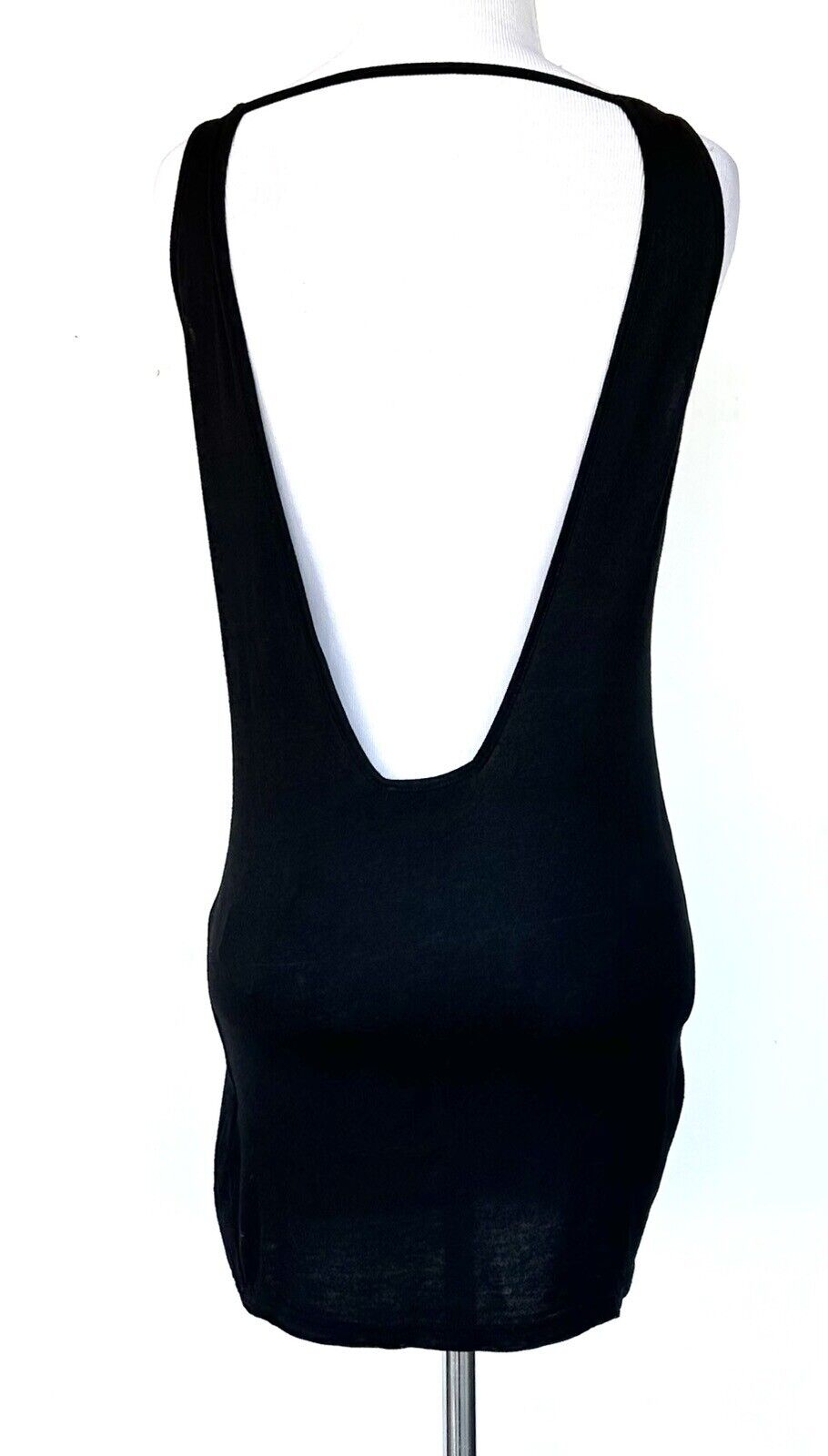 Ali & Jay Black Sleeveless Open Back Top Black Retail $138 XS