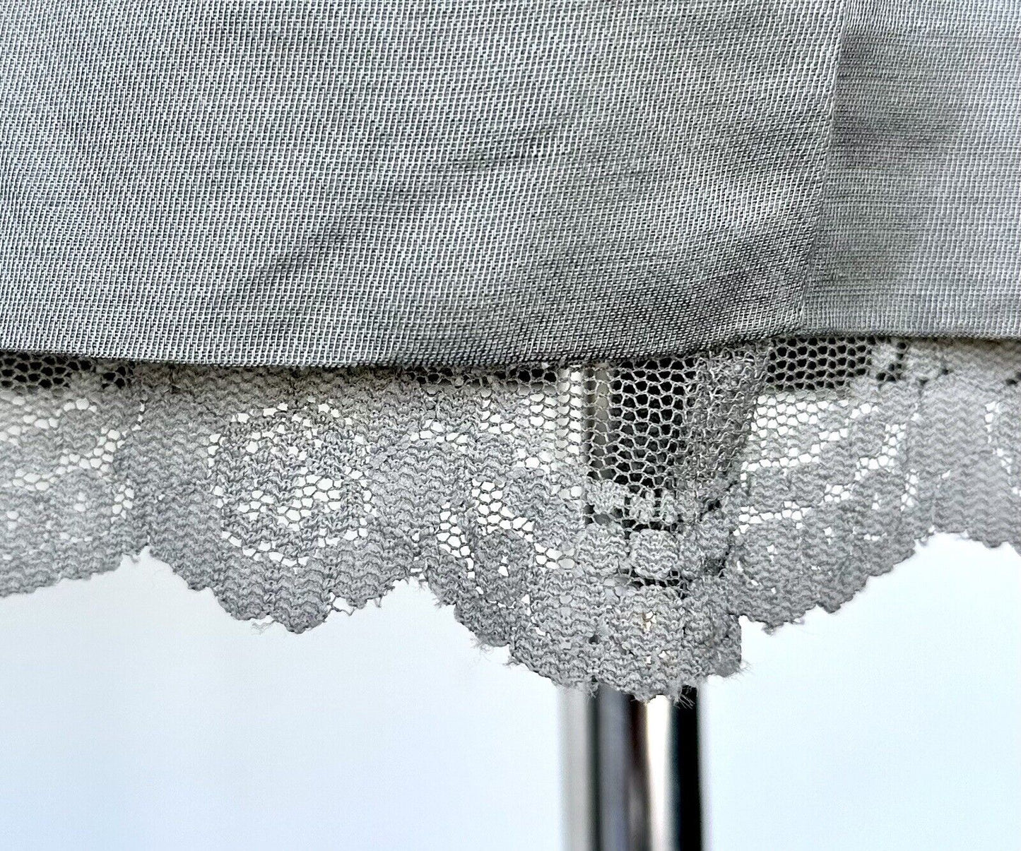 Mad Men Banana Republic Gray Vintage Style Dress 2 Retail $150 Lace Detail NWT