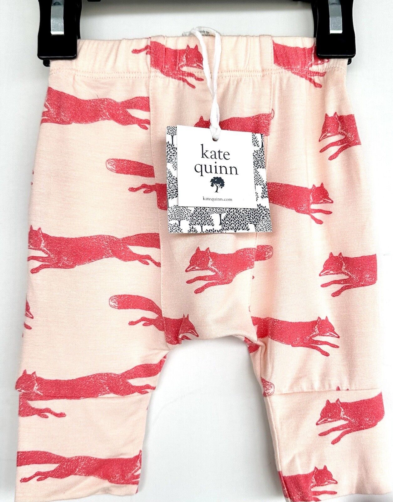 Kate Quinn Pocket Panda Pants Soft Modal Spandex Retails $30 3-6 M Coral Fox