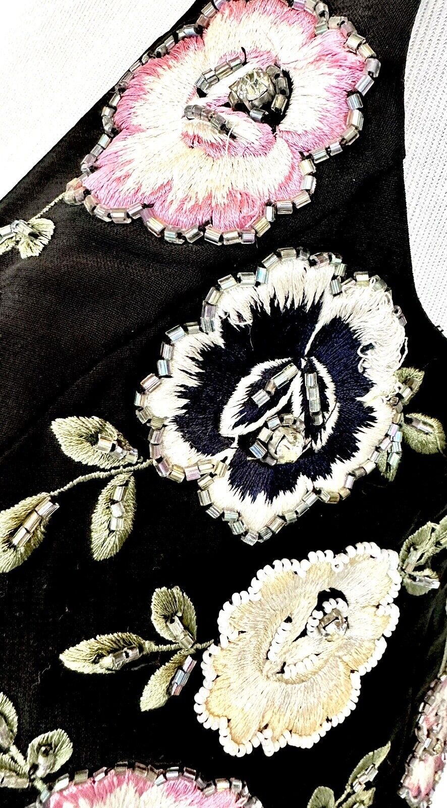 Needle & Thread 2 Beaded Embroidered Floral Mini Sheath Dress  Retail $529