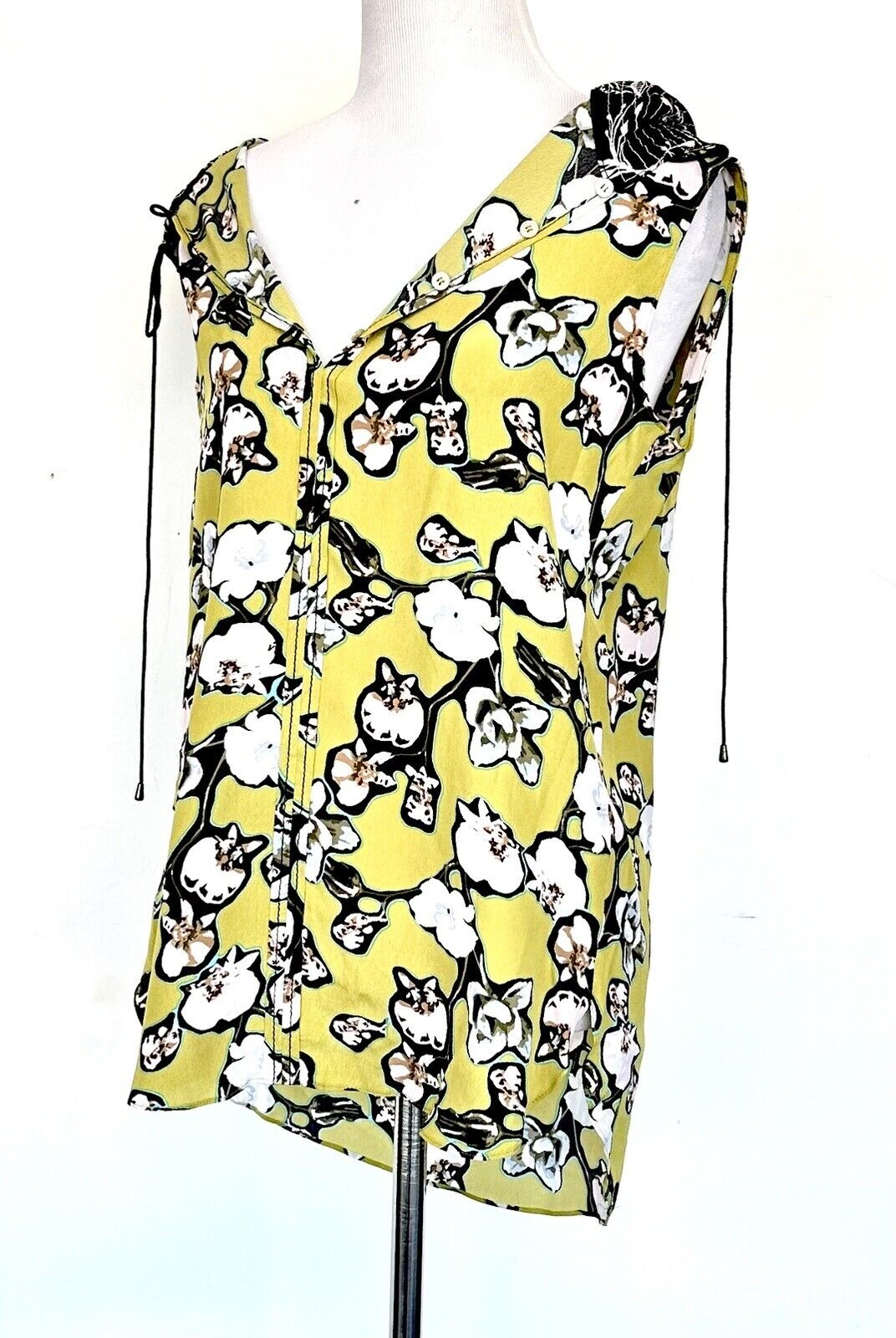 Dorothee Shaumacher Silk Mix Hoody Daydream Meadow Blouse Retail $317 Size 3 (M)