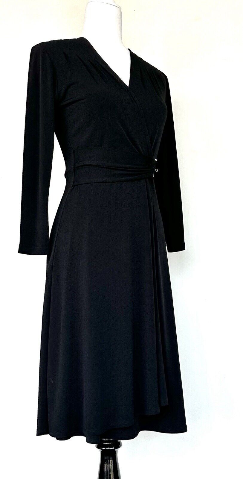New York & Company Black Dress Metal Clasp Retails $56.95 Stretch XS NWT