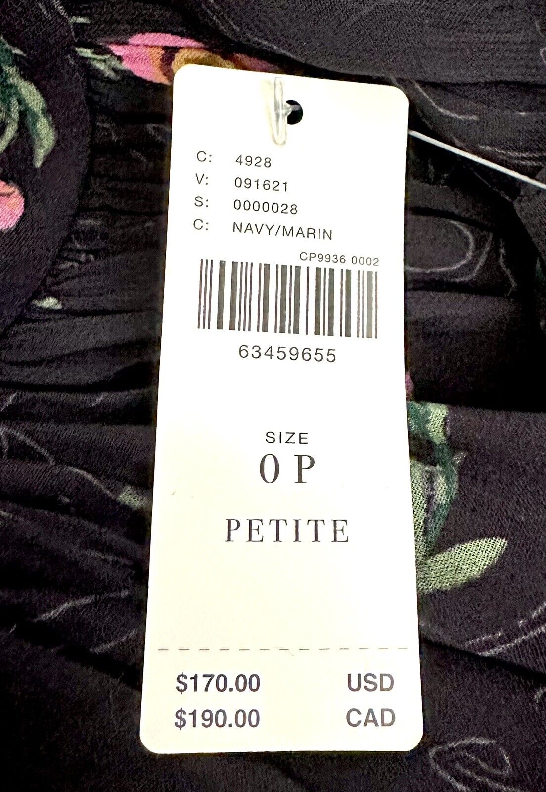 Anthropologie Black Chiffon Floral Dress 0P Retail $170 price $85 NWT