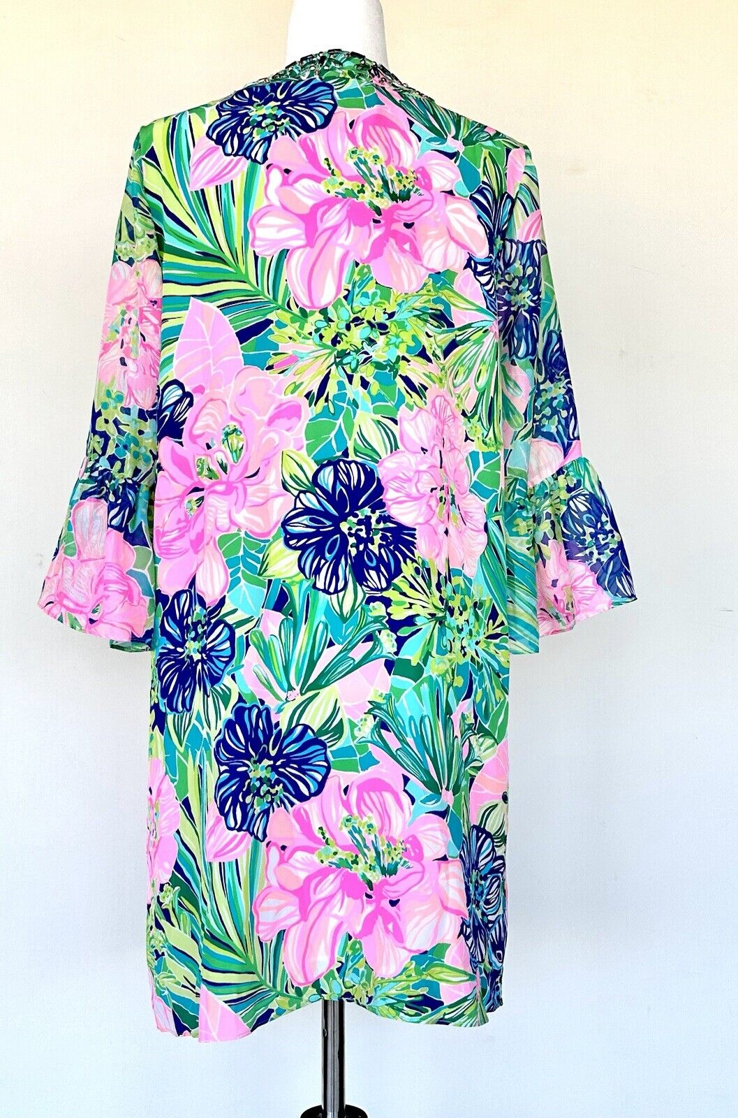 Lilly Pulitzer ELENORA Beaded SILK DRESS in Island Escape NWT SIZE M Retail $298