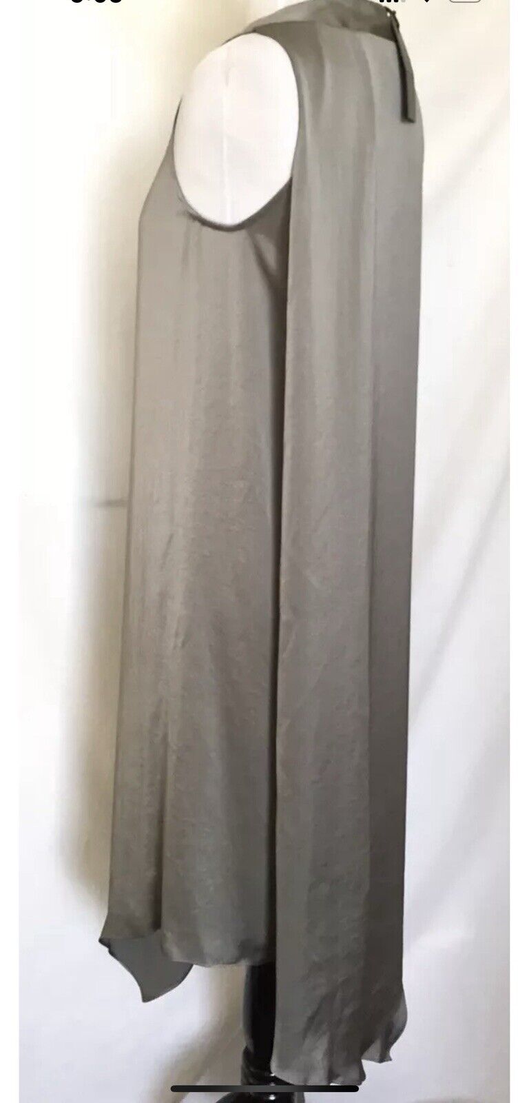 AllSaints Blaze Steel Grey Silky Dress.Retail $308 Price $125All Saints Size 0