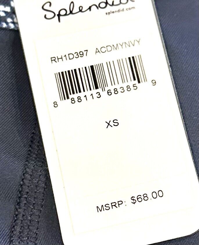 Splendid Blue V Sports Bra With Ladder Back Retails $68 XS