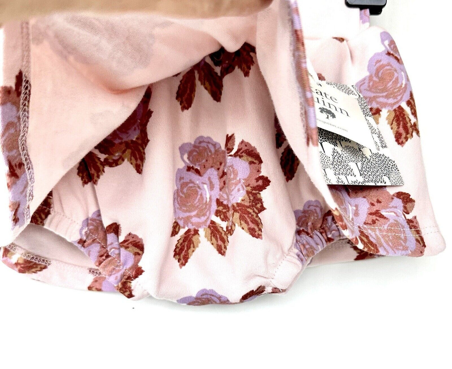 Kate Quinn Organic Cotton Skirted Bloomer Retail $28 0-3 M Rose