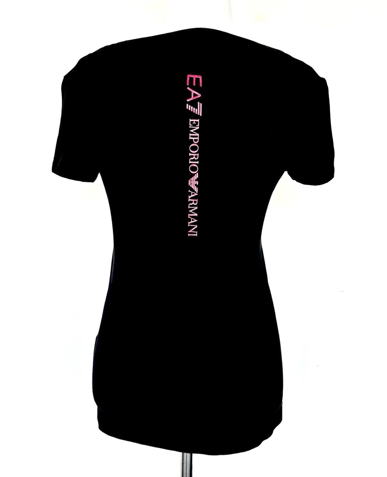 Emporio Armani EA7 Woman’s Black Tee Retail $95 Small New