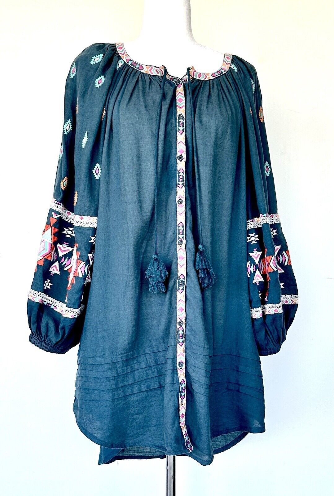 Sundance Sun And Sand Embroidered Cover Up Dress Retail $148 Size XS