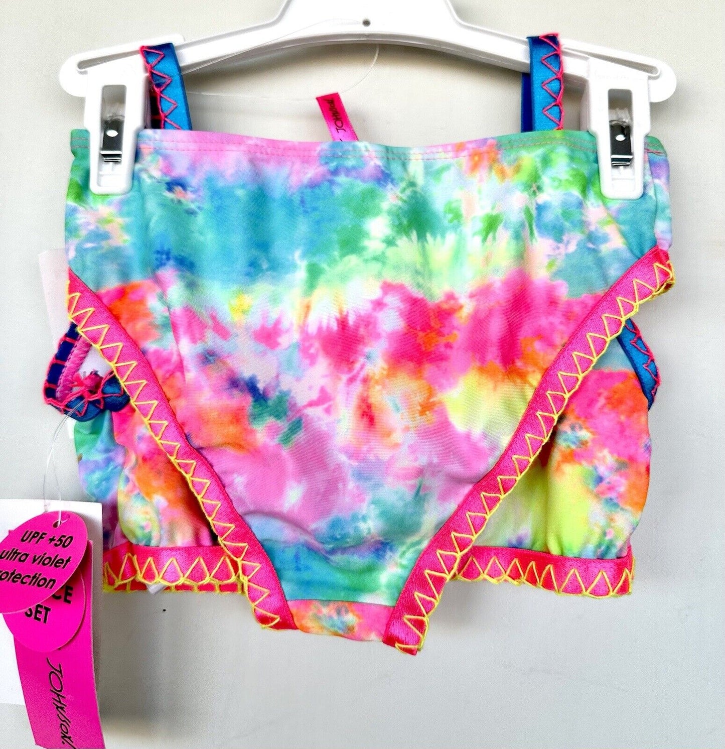 Betsey Johnson 2 Piece Swimsuit Age 5 Stitched Edge Price $22