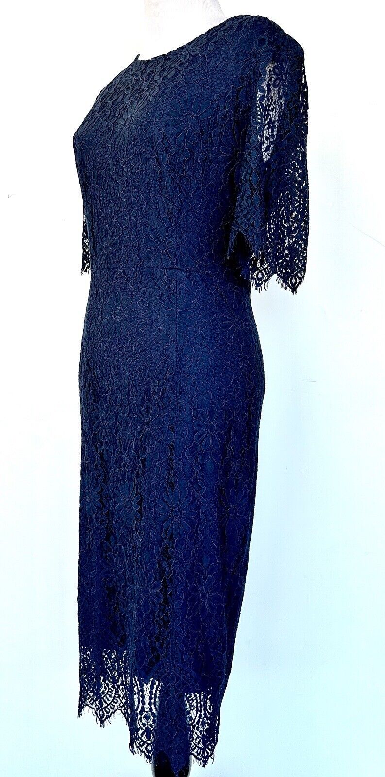 Merokeety Blue Lace Sheath Dress. Retails $69.99 Size S