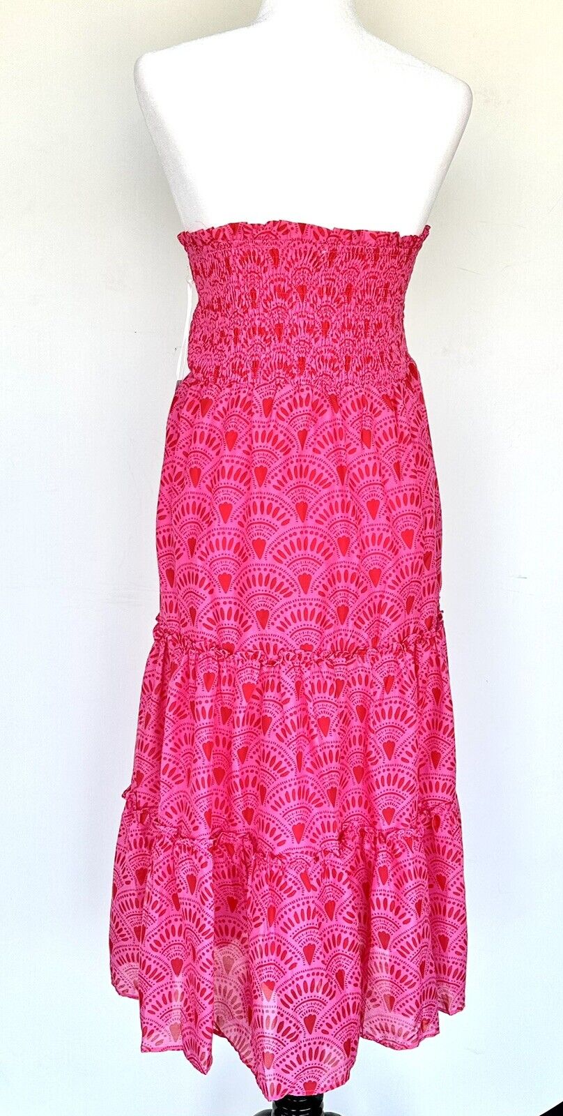 J Marie Noelle Tiered Midi Skirt / Dress size M Retail $158 Price $59 NWT