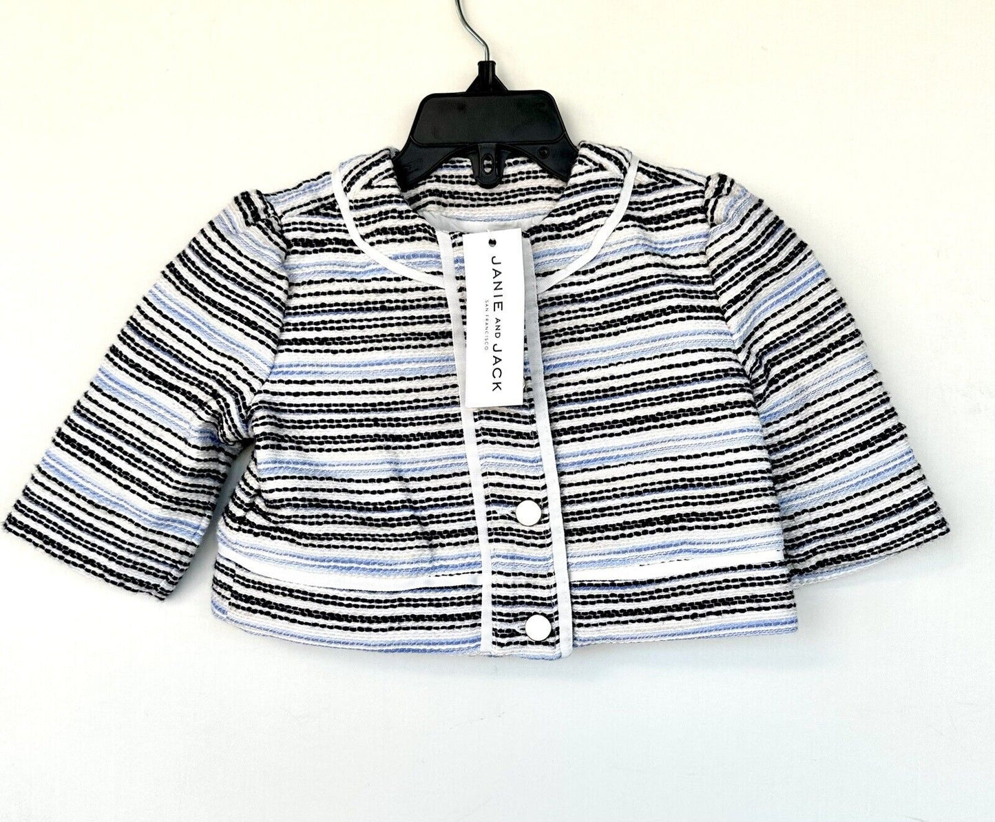Janie and Jack Stitched Striped Jacket With Ribbon Detail. 18-24 M Retails $69
