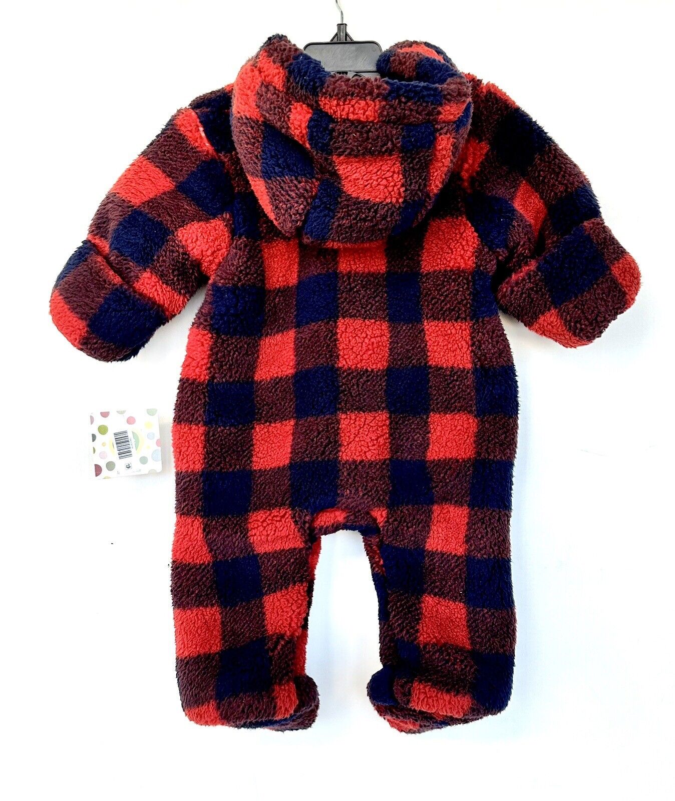Little Me Fleece Hooded Snowsuit Pram Suit 3-6 Months Retails $59.50 New Red