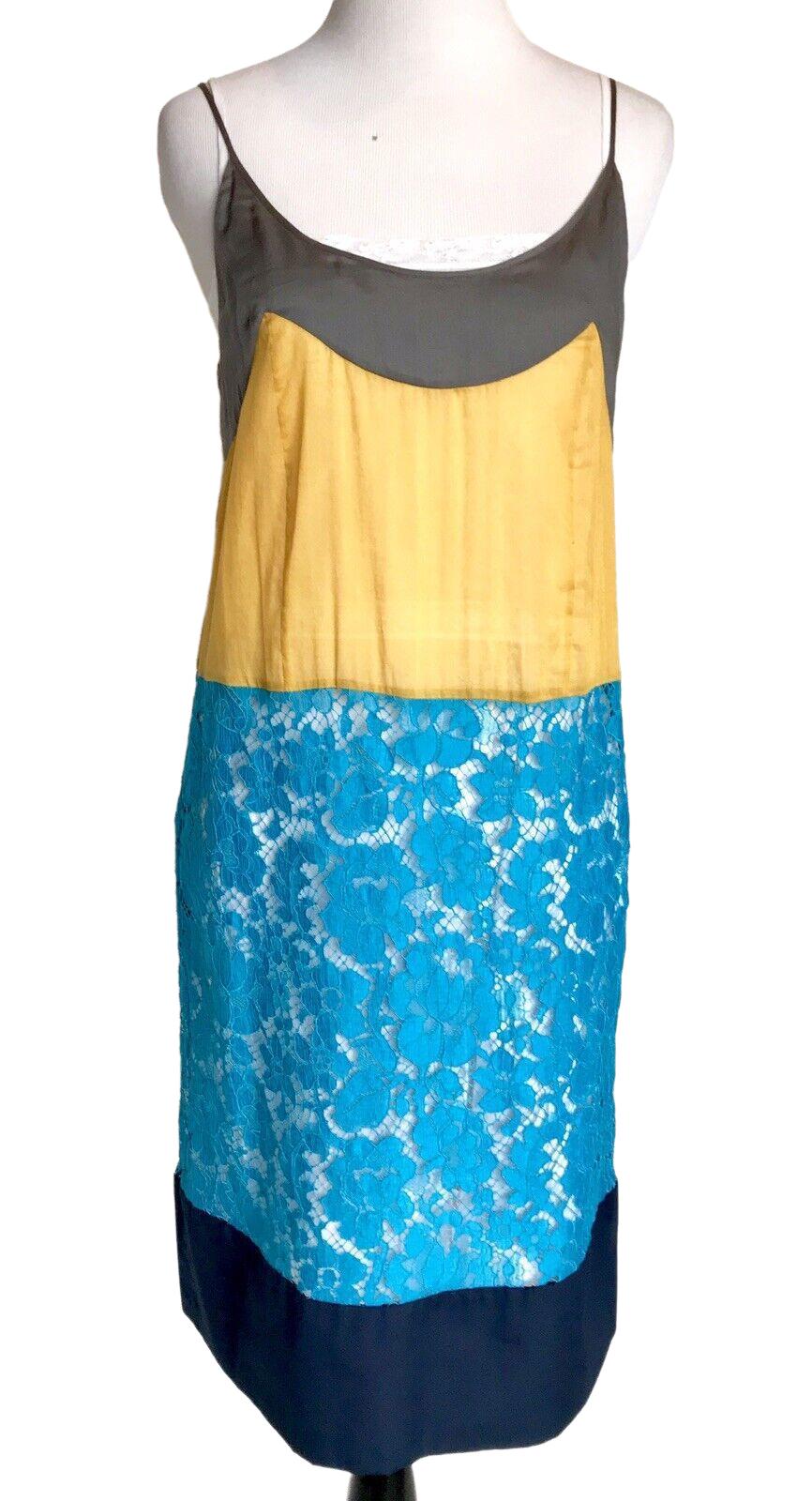 Prada 100% Authentic Lace Slip Dress NWT Sz IT 38 US 2 Retail $2410 Price $595