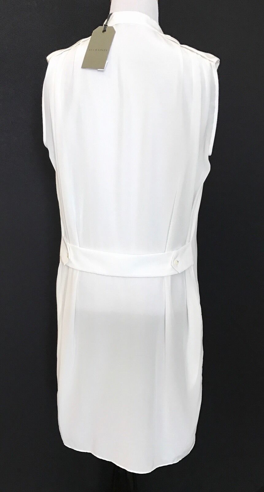 AllSaints Neina Vik Dress Retail $268 Price $68 NWT All Saints Size 4 Chalk