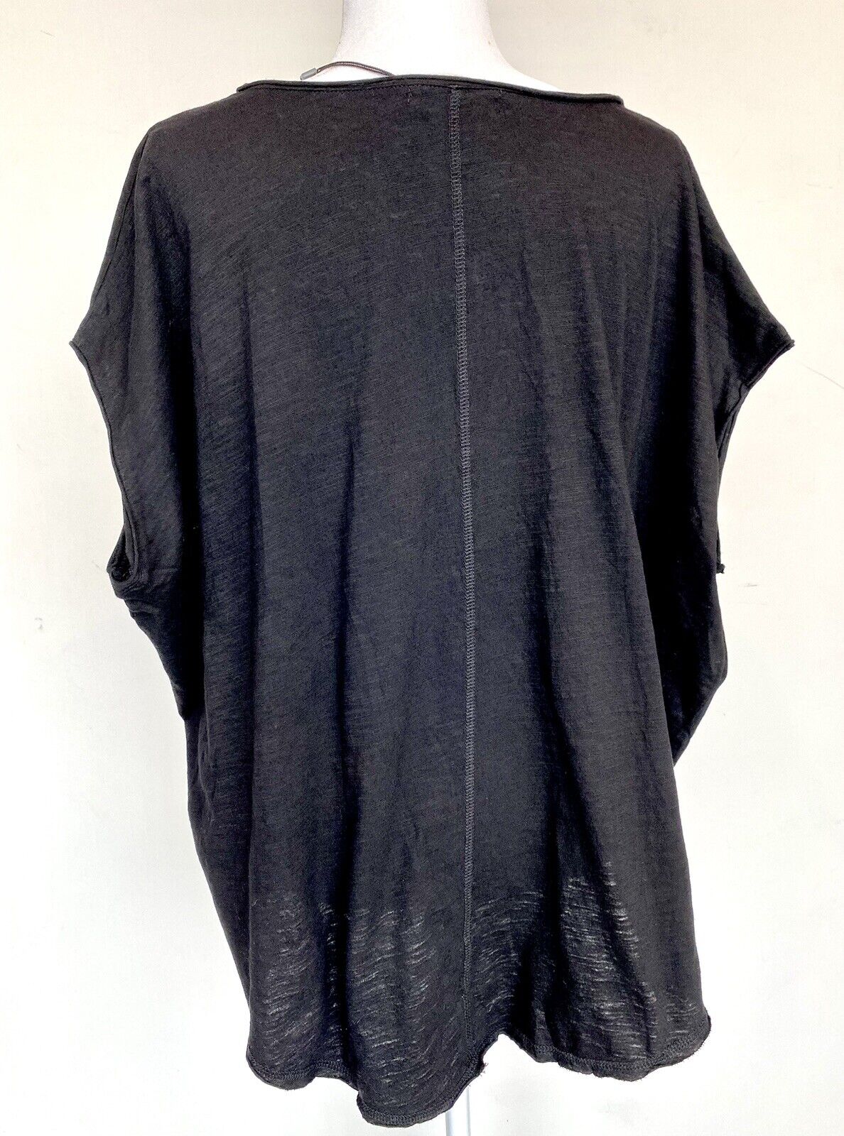 Mustard Seed No Frills Oversized black top Retails $39 Price $29 NWT 100% Cotton