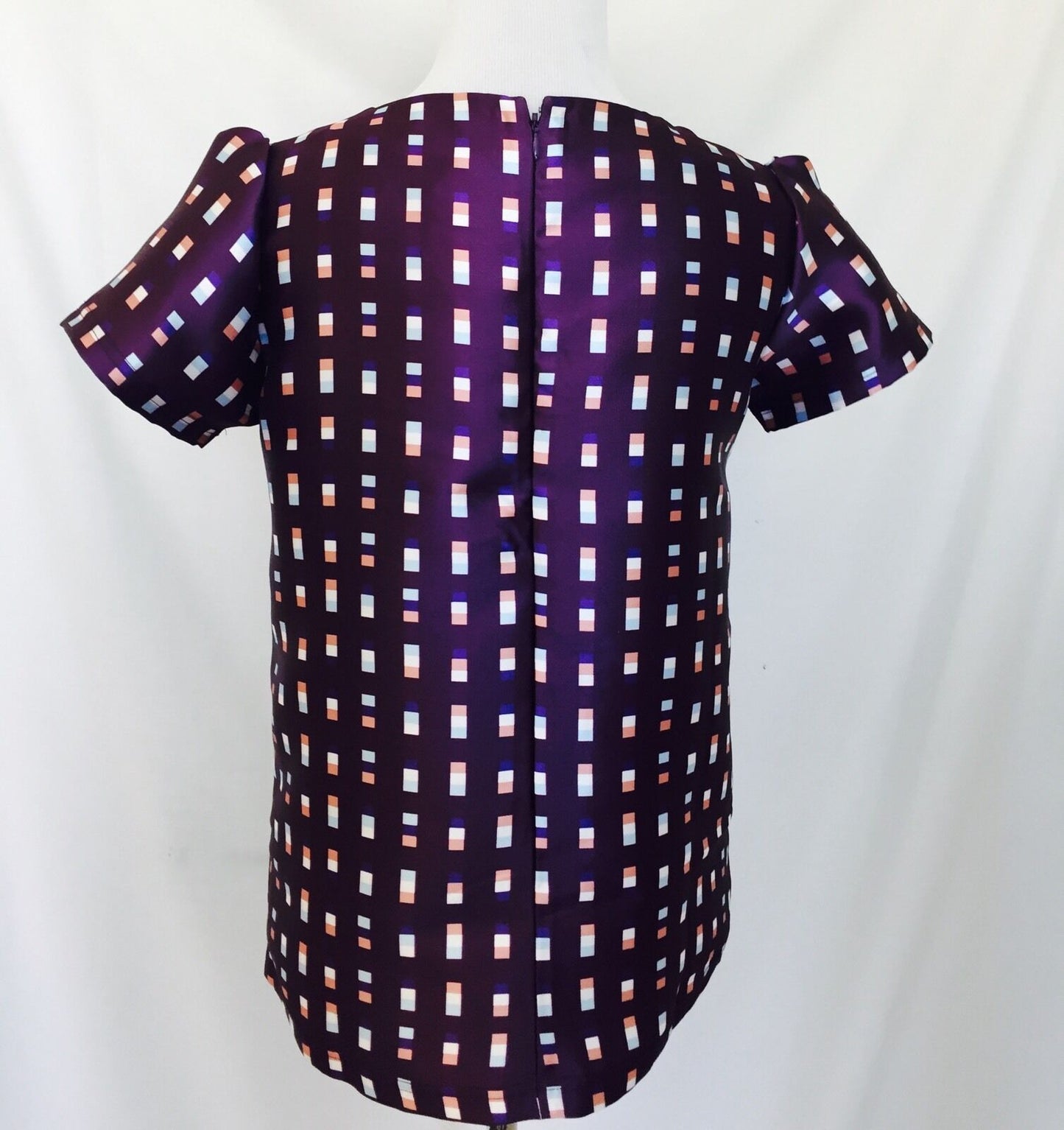 Kingdom And State  Purple Block Blouse. Size S NWT Retails $46.97 Price $22