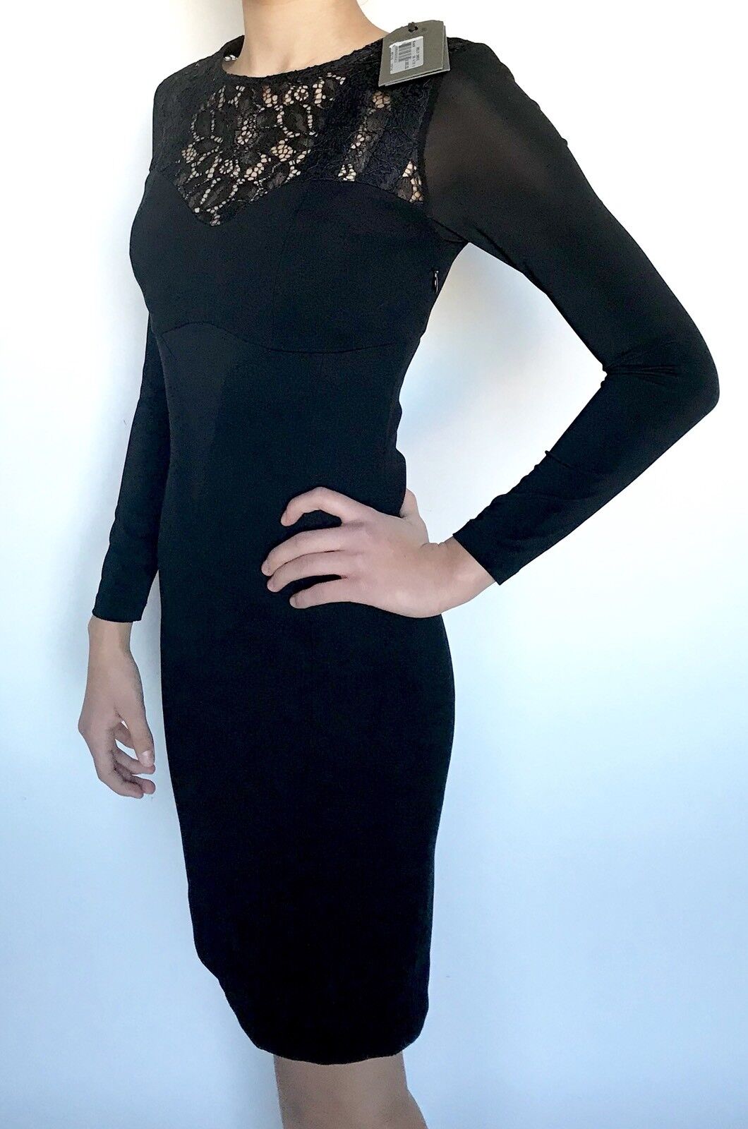 AllSaints Helis Black Bodycon Dress. NWT Retail $360 Price $145 All Saints 0