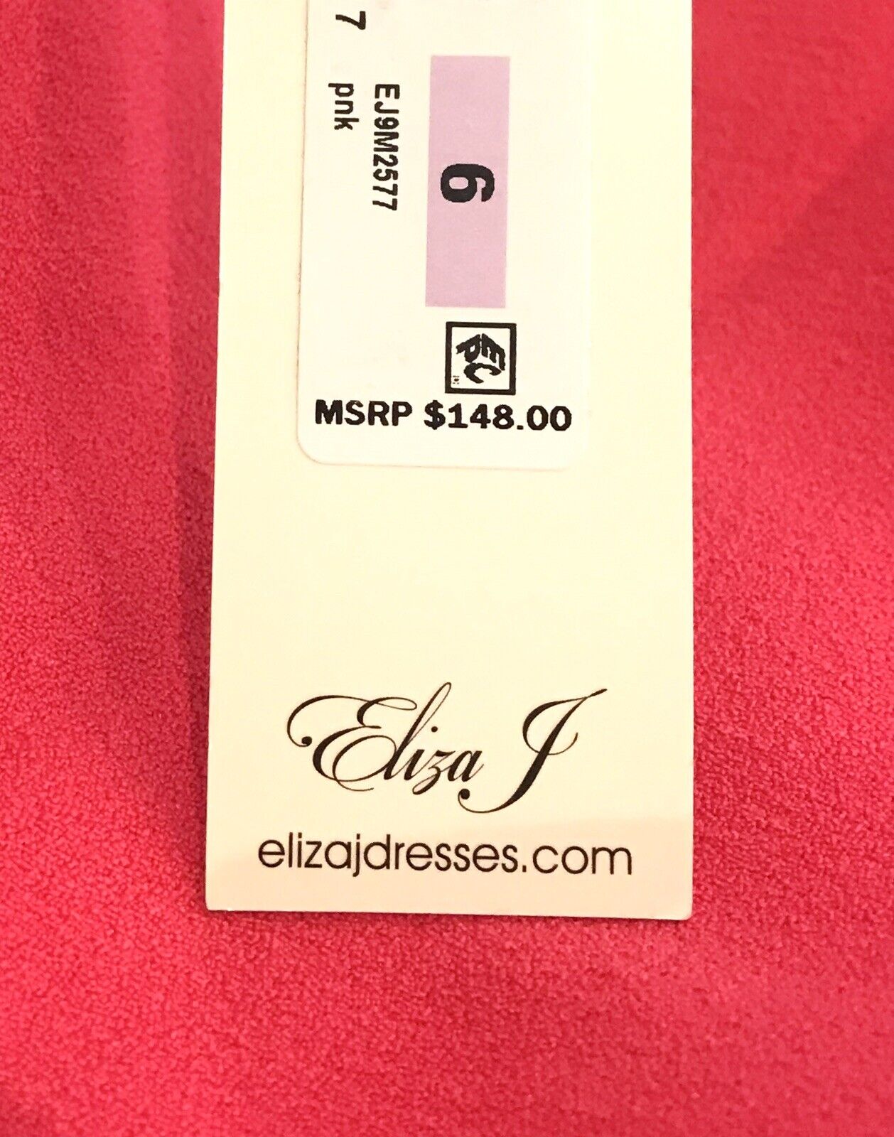 Eliza J  Pink Seam Stretch Sheath Dress NWT Retails $148 Price $69 Size 6