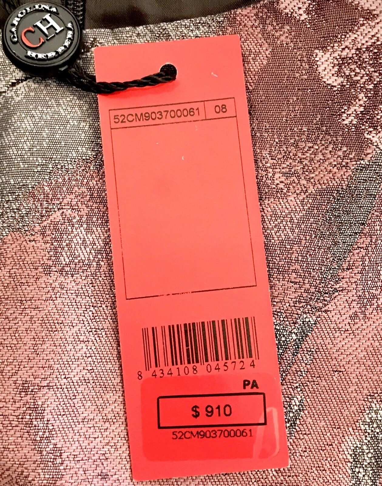 Carolina Herrera Metallic Formal Dress. Retails $910 NWT Price $545 Size 8