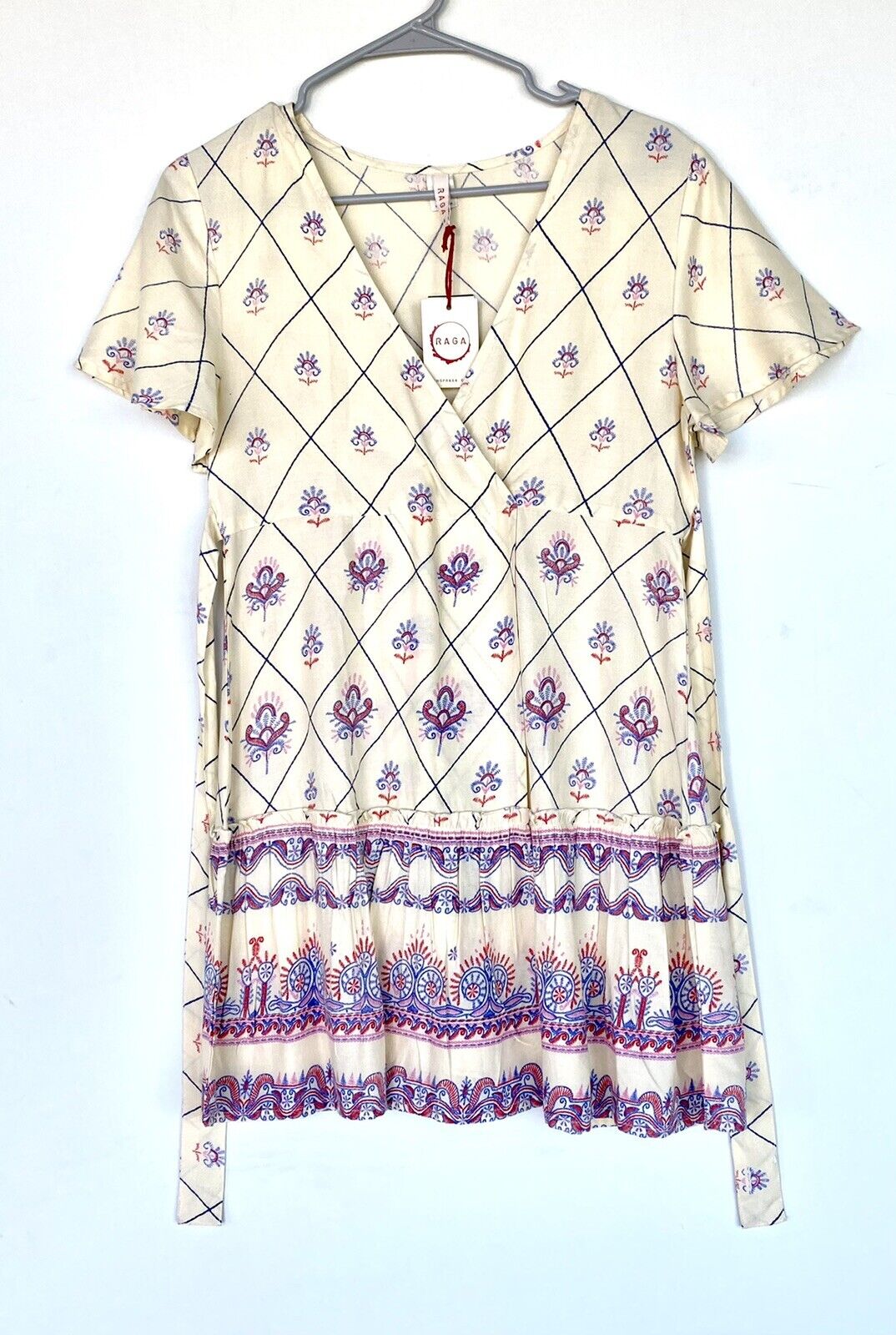 Raga NEW Boho Junita Faux Wrap Dress. Retails $72 Price $46 Size S