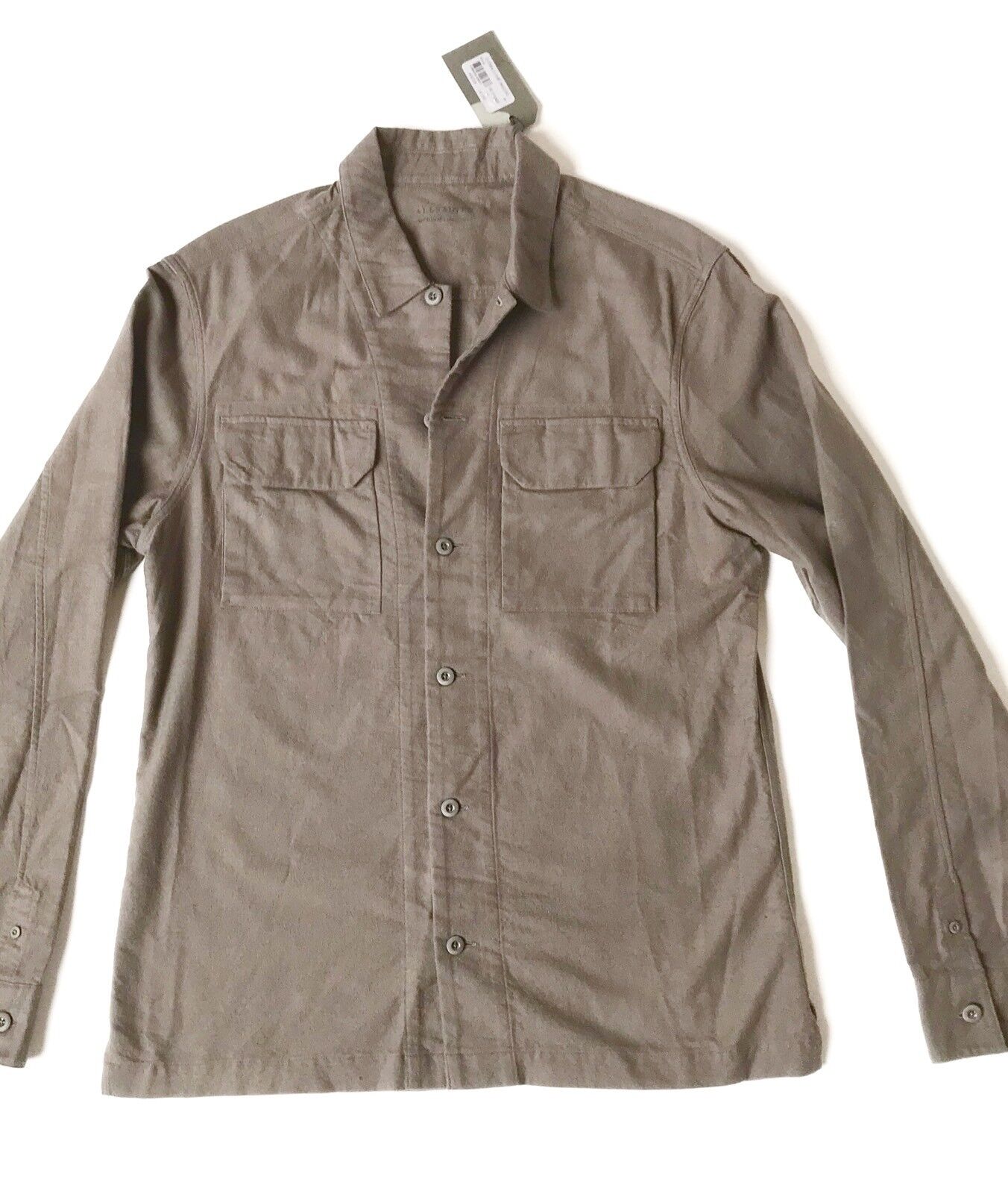 AllSaints Guerra LS Shirt  Khaki Retail $165 NWT Price $76 All Saints Size S