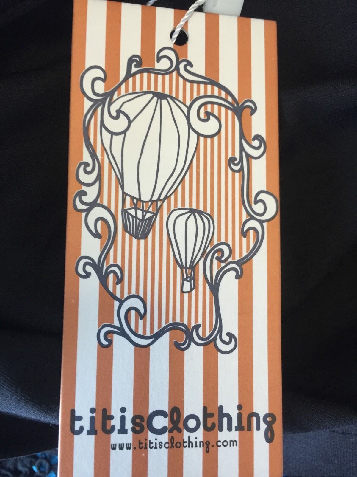 Titis Clothing Vintage Style Black  A Line Skirt Moustache Detail  Size M $19