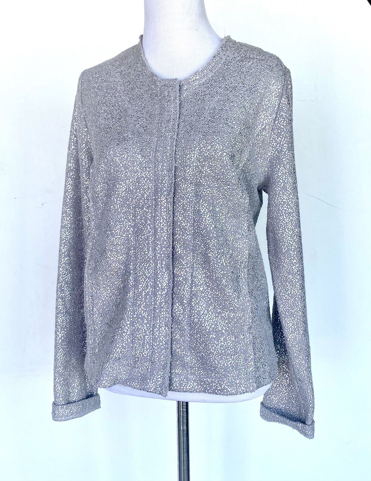 Anthropologie Dolan Silver Grey Jacket Retails $128 Price $59 XS Raw Edge NEW