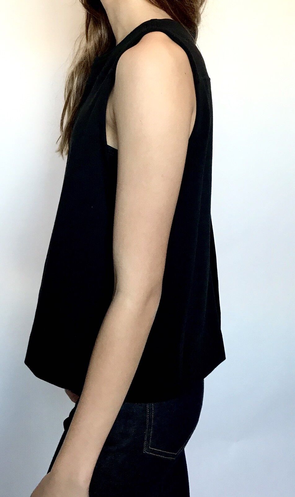 Rag And Bone Black Brit Crop Top. Size M Retail $150 Price $69 NWT