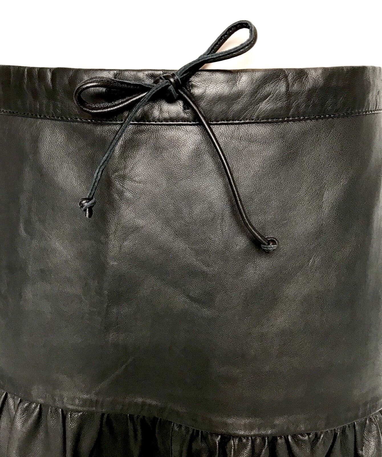 AllSaints Long Haslam Soft Leather Skirt NWT Size 0 Retails $415 Price $185 NWT