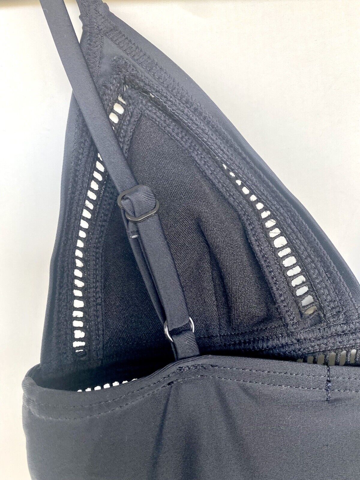 French Connection Black Cutout V Neck Swimsuit NWT Retails $78 Price $42 Size XS