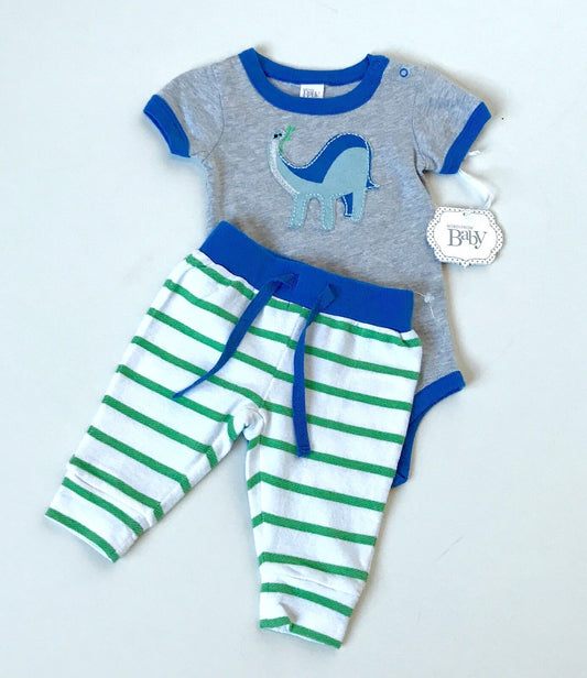 Nordstrom baby Appliqué Dinosaur Body & Pants NWT  Retail $29 Price $17.90 NB