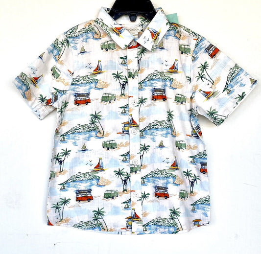 Monsoon Vintage Style VW Camper Van SS White Shirt 18-24 M  Price $35