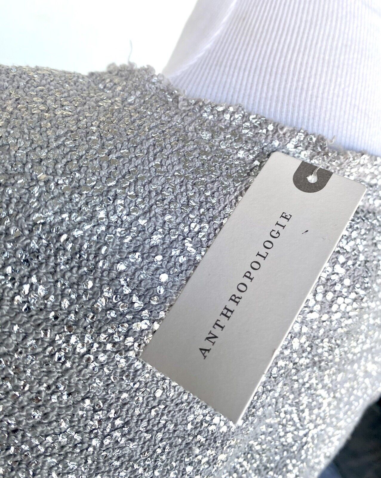 Anthropologie Dolan Silver Grey Jacket Retails $128 Price $59 XS Raw Edge NEW