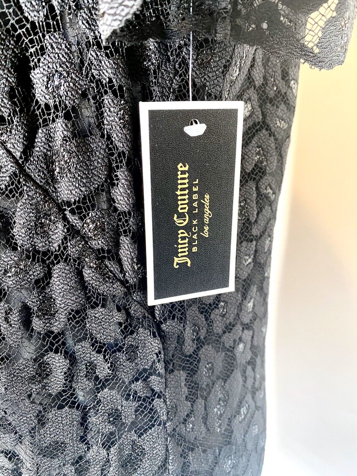 Juicy Couture Black Label Embellished Lace Dress 2 Retail 398 Price $89 NWT