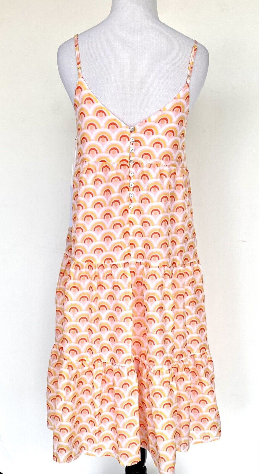 J Marie The Summer Tiered Midi Dress size L Retail $118 Price $66