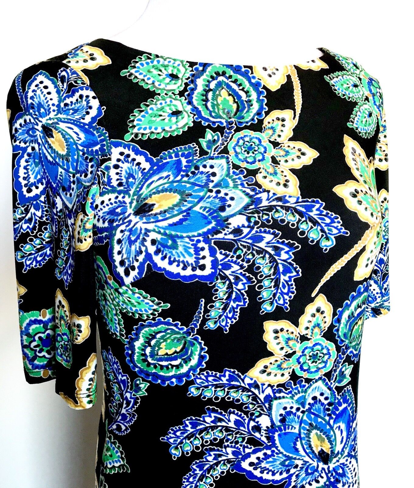 Eliza J Blue Floral Stretch Tunic Dress NWT Retails $118 Price $59 Size 6