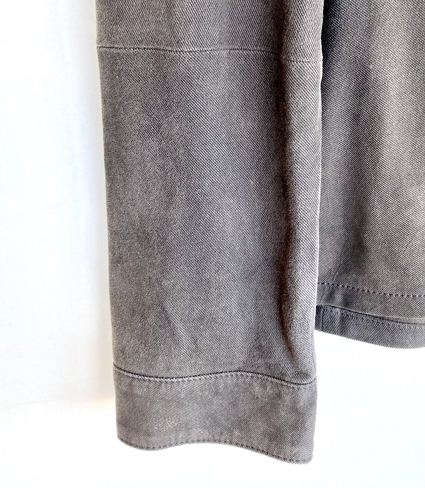 Allsaints Soft Leather Shirt XL Retail $540 Price $320 Anthracite