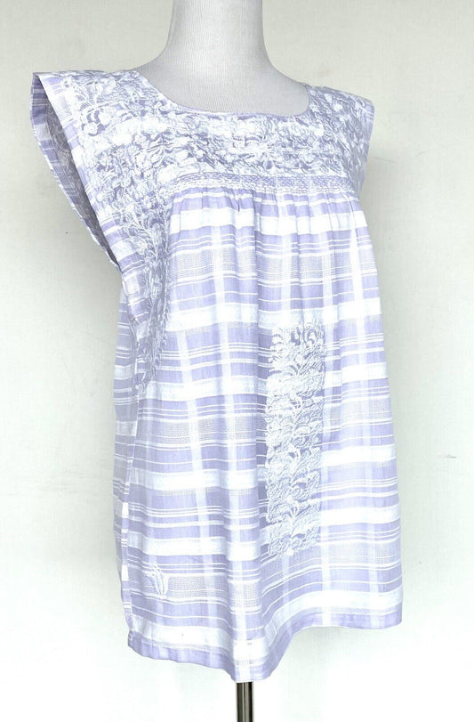 NWT J Marie embroidered Sydney Top size XS Retail $106 Price $58 Stripe
