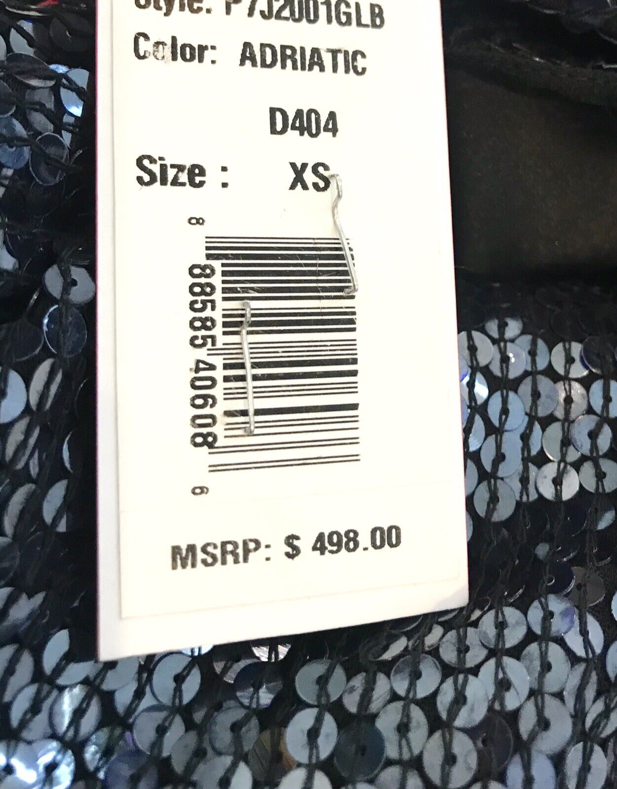 Parker Blue Sequin Cocktail One Shoulder Dress XS Retail $498 Price $128 NWT